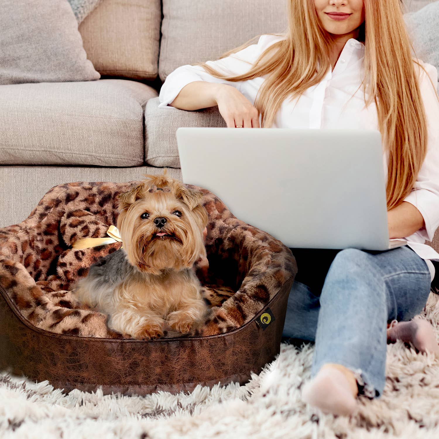 Precious Tails - Wholesale Pet Bed - Cat/Dog - Precious Tails Leopard Princess Bed1