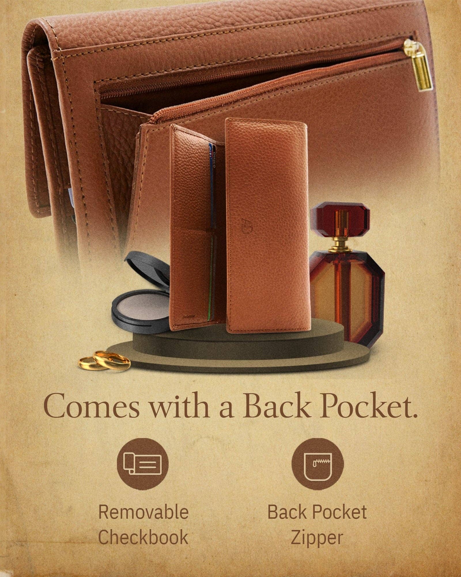 Access Denied Accessories - Wholesale Wallet - Women's - Trifold Clutch RFID Wallets For Women With Checkbook Holder9