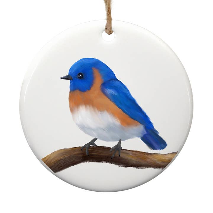 Keramikornament des Östlichen Blaukehlchens für den Großhandel von MerikaArt