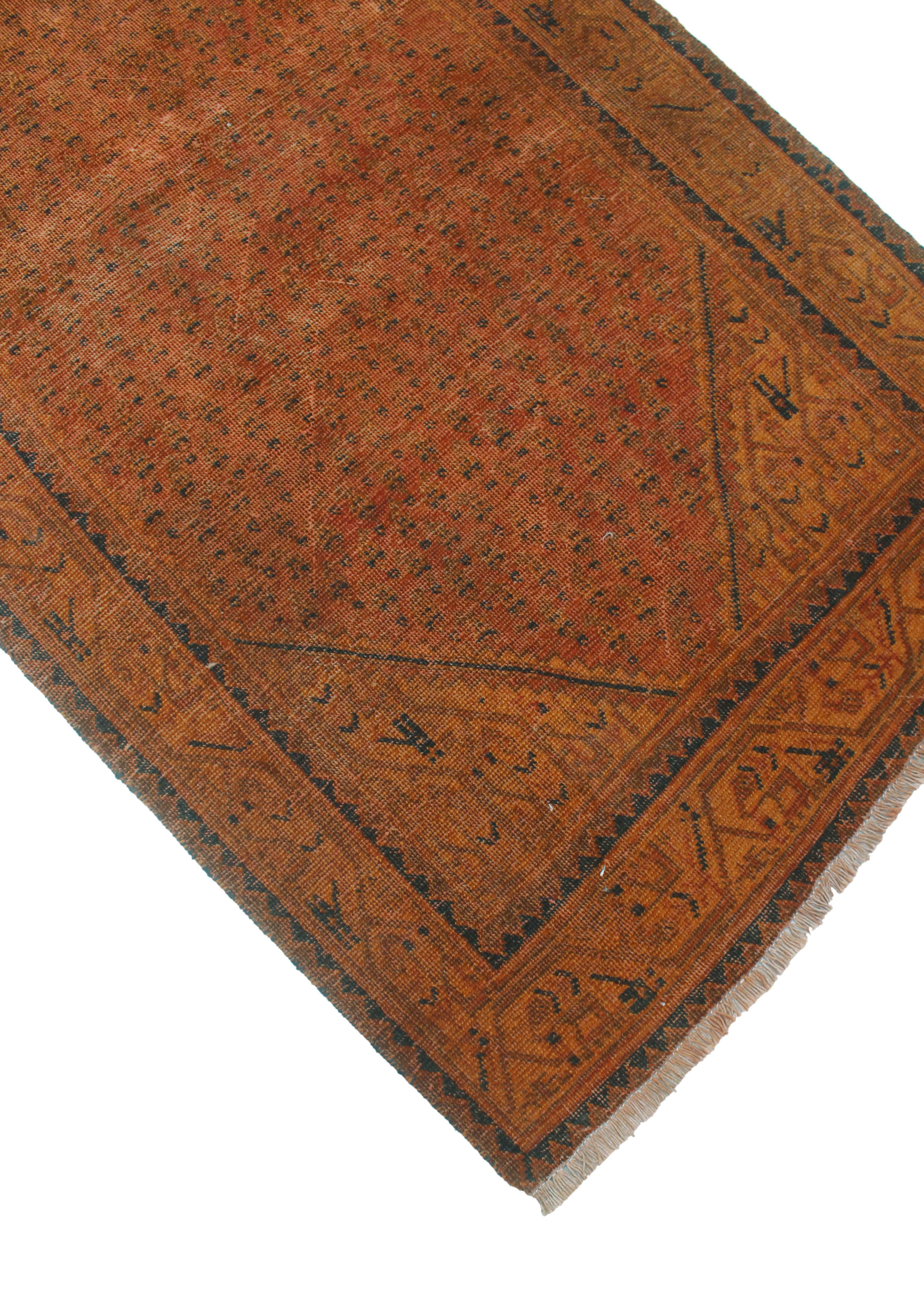 Noori Rug - Wholesale Runner Rug - Vintage Doto Rust/Lt. Brown Runner, 3'4" x 10'3"3
