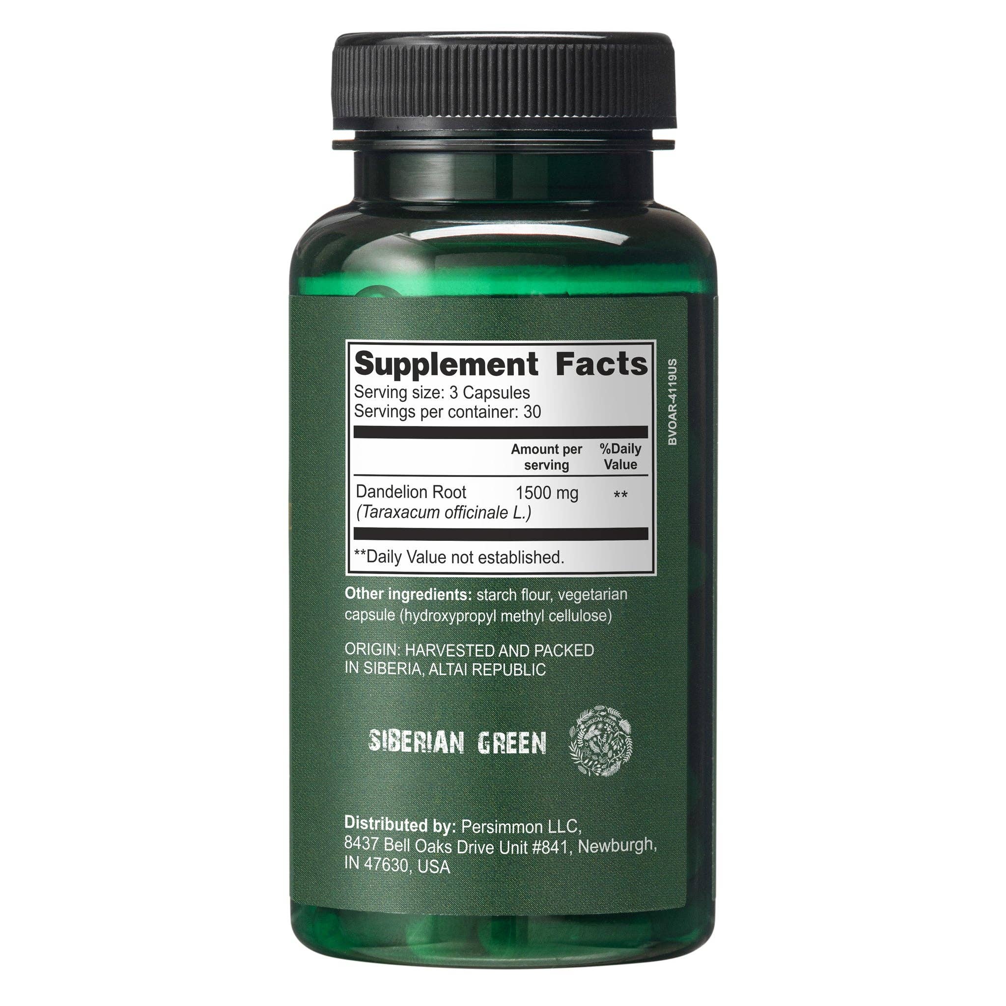 SiberianGreen - Wholesale Oral Supplement/Vitamin - Siberian Wild Dandelion Root Capsules – 1500mg Vegan Liver Support7