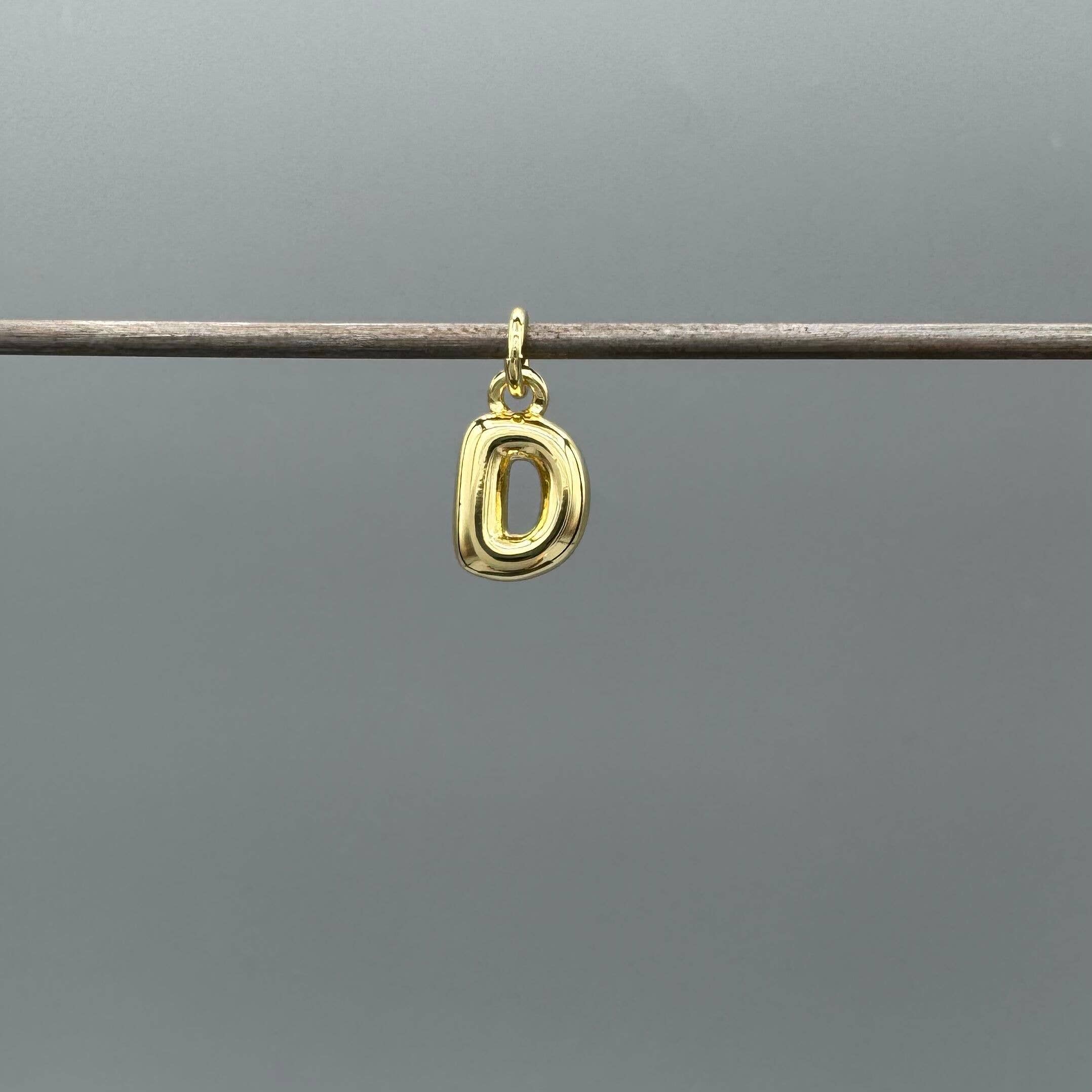 Something Silver - Wholesale Individual Charm/Pendant - Perfect Balloon Bubble Letter Initial Charm0