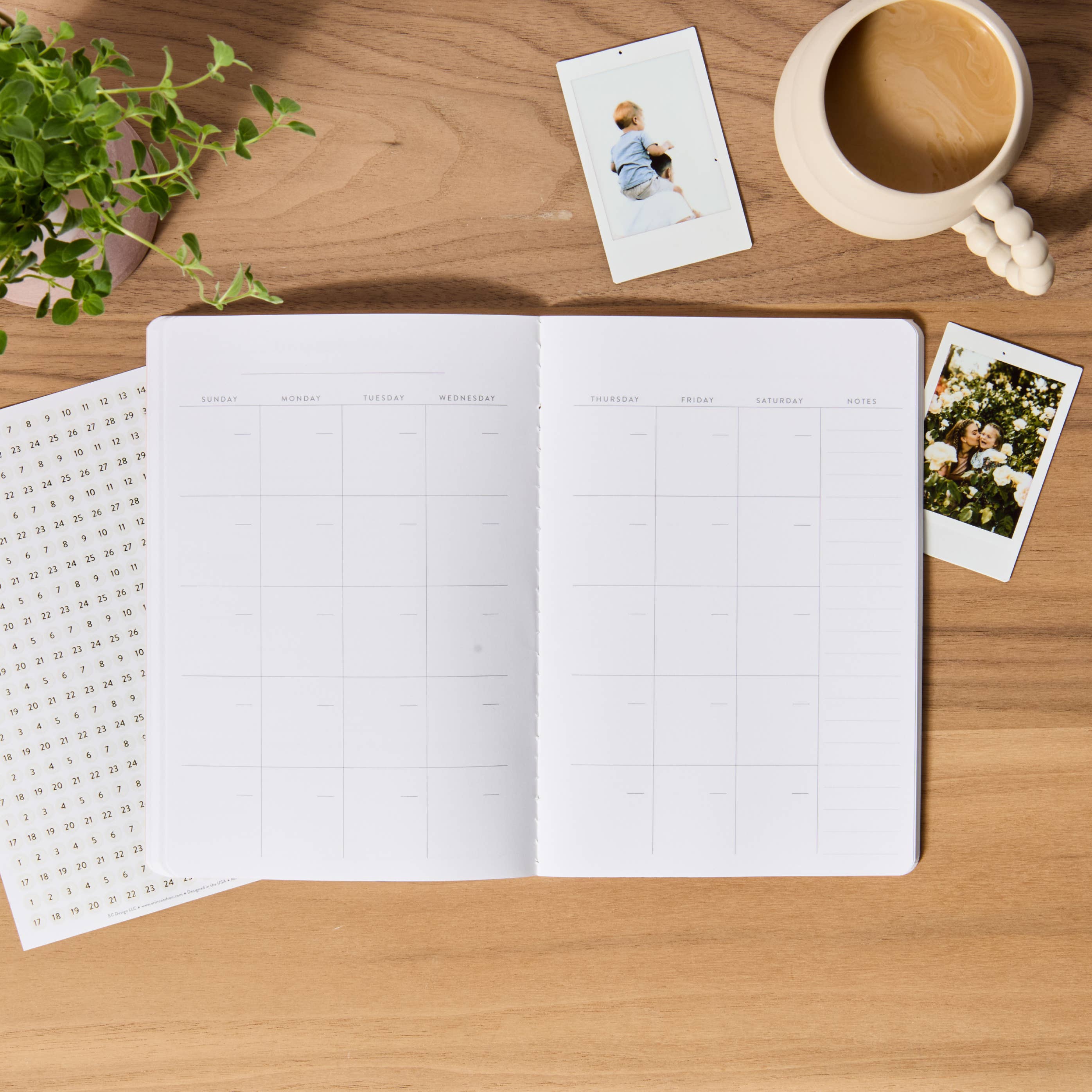 Erin Condren Design - Vente Journal intime - Agenda Petite Année en Aperçu - Forme d'Onde6