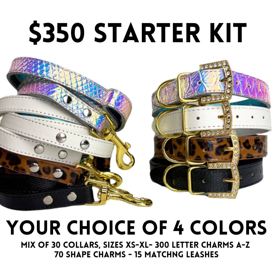 House of FurBaby - Wholesale Pet Collar - Cat/Dog - DIY Pet Collar Bar Starter Pack - Gold - 280 Pieces20