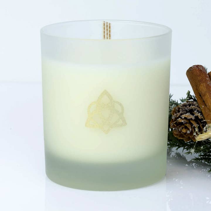 Frosted Glass kaars 200g voor wholesale door Mist and Moss Ireland