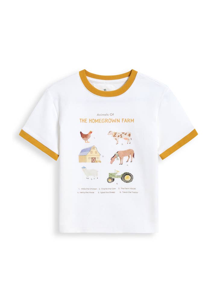 Homegrown Kids - Wholesale Screen-printed t-shirt – Kids - Barnyard Jersey Tee