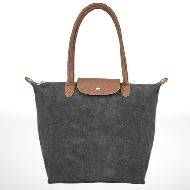 ITALIAN'S LEATHER - Wholesale Top Handle Bag - Women's - Carla Suede Leather Bag ²⁵2