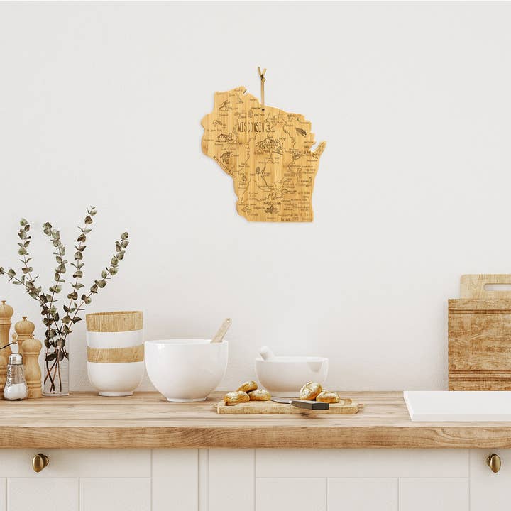 Totally Bamboo - Wholesale Cutting Board - Destination Wisconsin Cutting Board with Engraved Artwork2