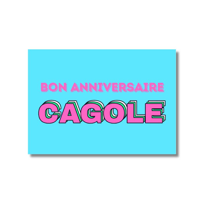 KIFFKIFF Agency - Wholesale Postcard - Postcard – Happy Birthday, CAGOLE2
