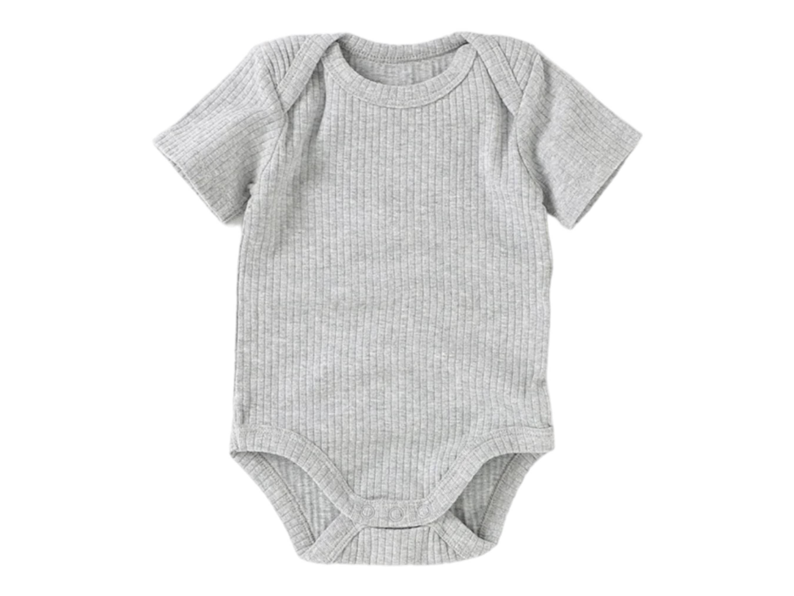 Little Organic Co - Wholesale Bodysuit (non-footed) – Baby - Organic bodysuit short sleeve- ribbed cotton onesie for baby10