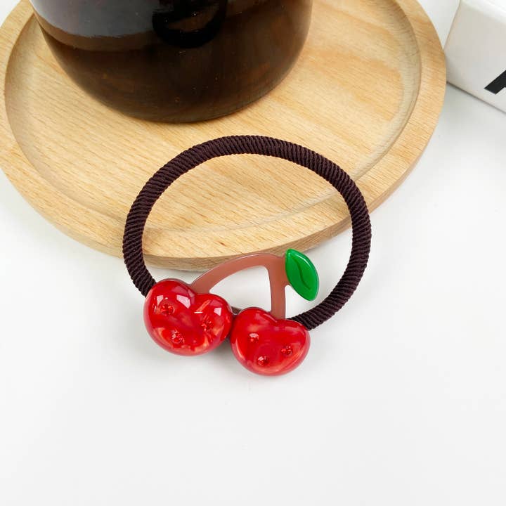 TheDivaSoap - Wholesale Hair Tie - Fruit Acetate Hair Tie Apple Strawberry Hair Ties