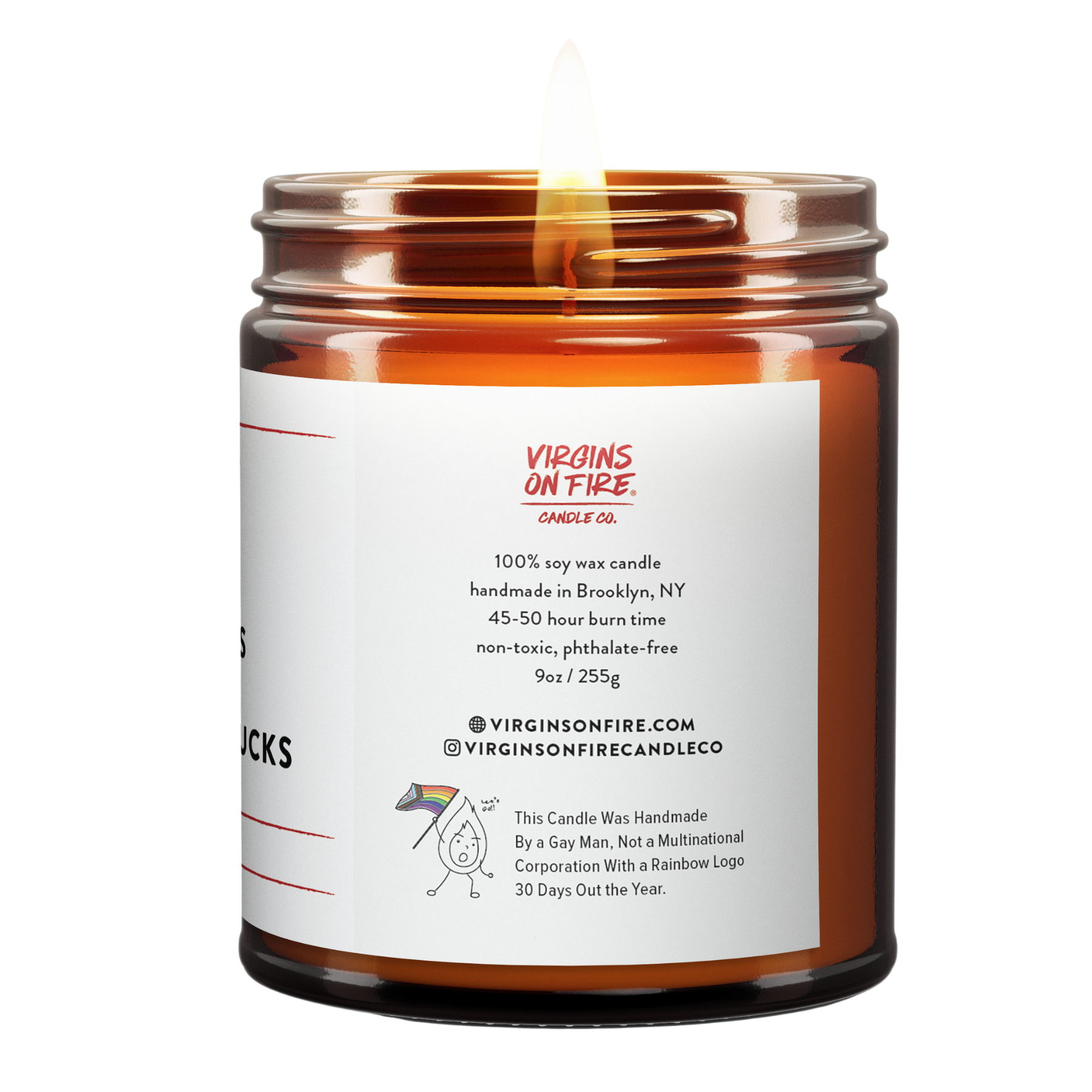 Virgins On Fire Candle Co. - Wholesale Jar/Filled Candle - LESBIANS & TACO TRUCKS (Mint Mojito Scented Candle) 🌮 LGBTQ1