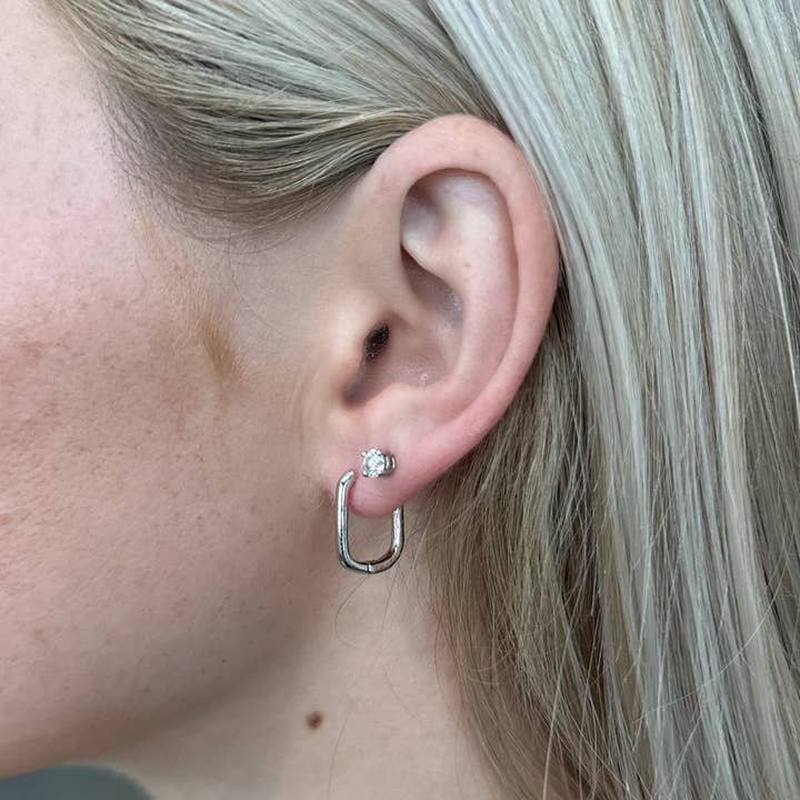 Nikki Smith Designs - Wholesale Hoop Earrings - Cara Hoop Earrings- Silver1