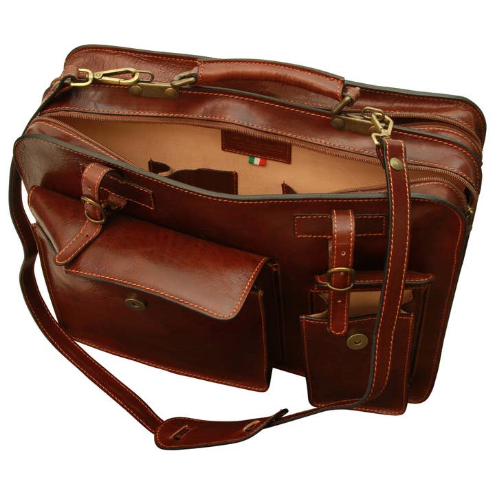 Old Angler Firenze - Wholesale Briefcase - Unisex - Leather Briefcase7