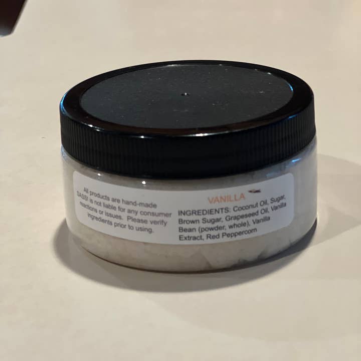 SASS! - Wholesale Body Scrub/Exfoliant - All natural small batch hand/face/body scrub