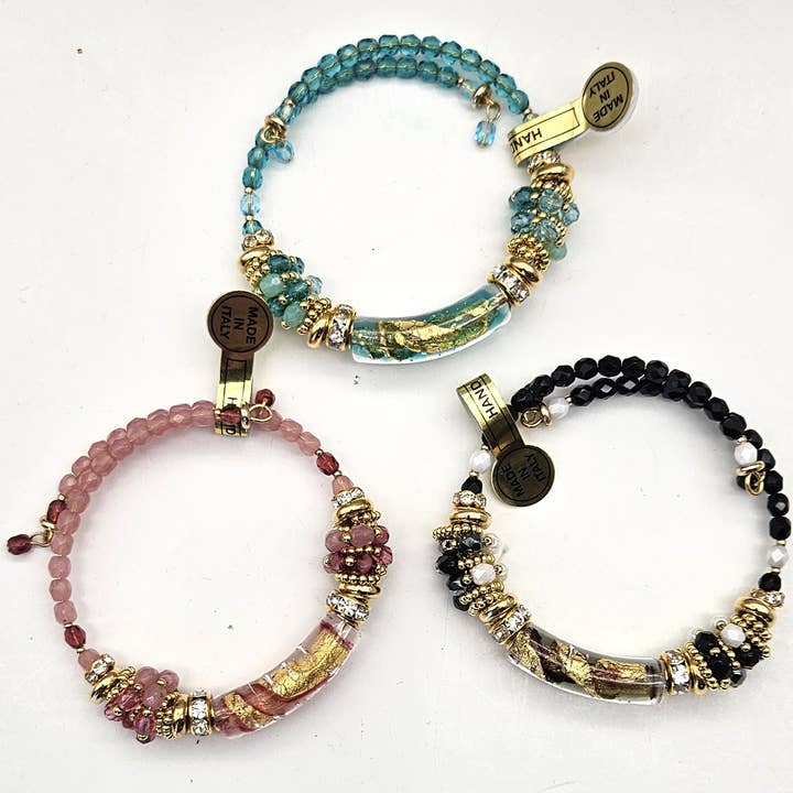 Alessia Murano Jewelry Collection - 3 Colorways for wholesale by Alice Sturzinger LLC