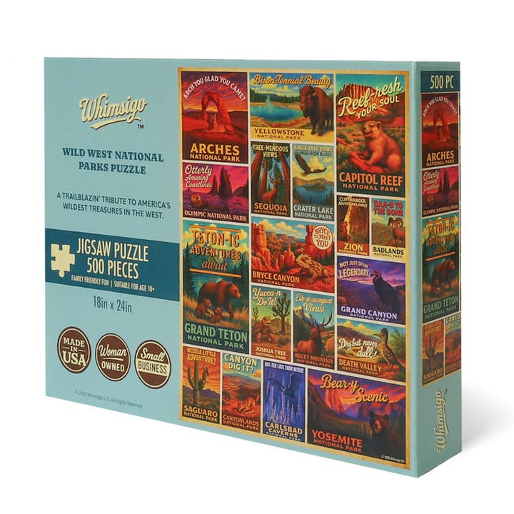 Wild West National Parks - 500 Piece Jigsaw Puzzle for wholesale by Whimsigo
