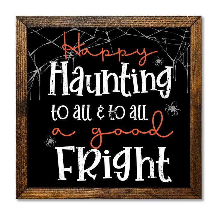 TIMBERLAND FRAME HAPPY HAUNTING TO ALL for wholesale by Jarmz Designs
