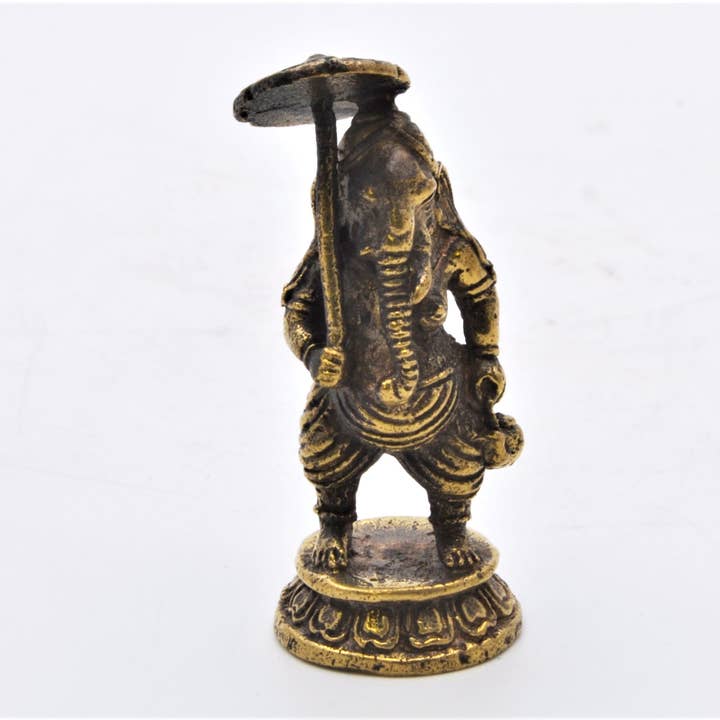 Ganesh in Piedi Alto 1,25 Pollici con Serpente. Dettagli a Mano per la vendita all'ingrosso da parte di Ciel Collectables