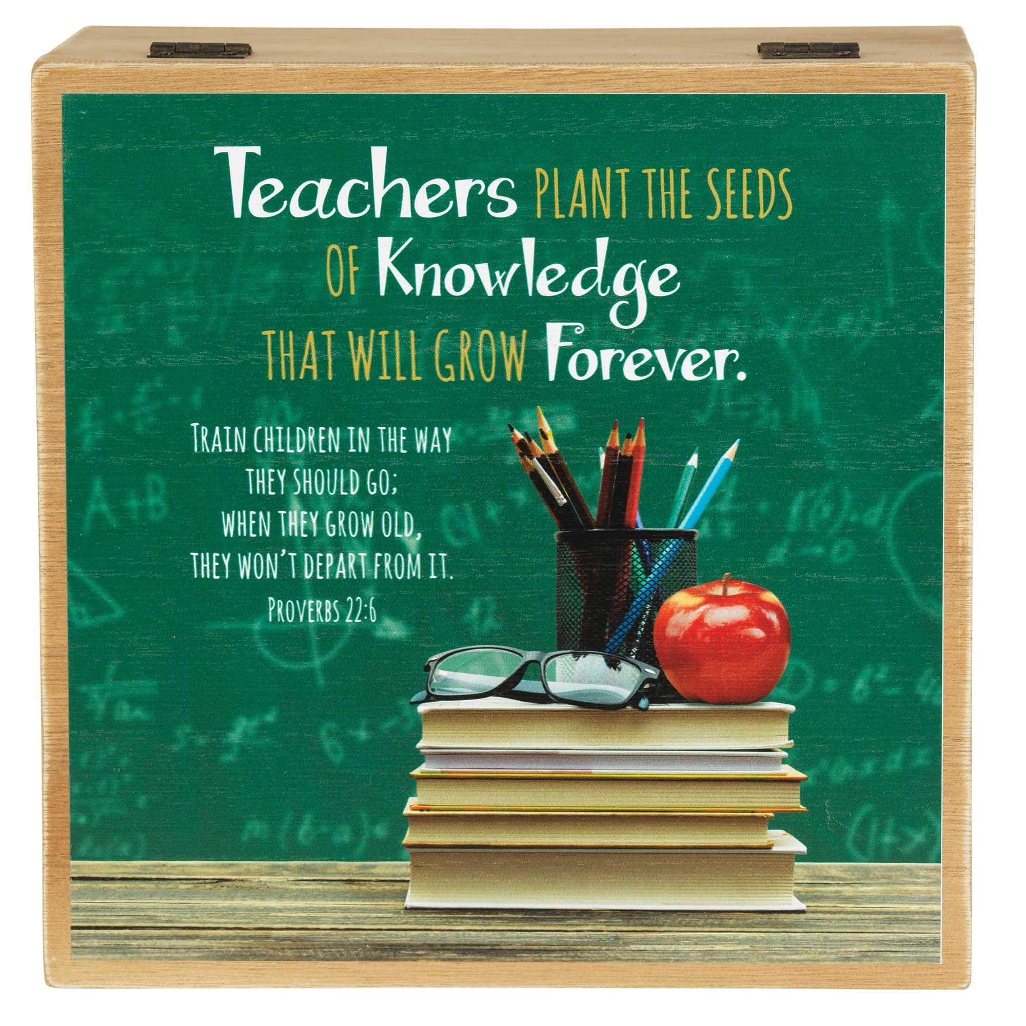 Dicksons - Wholesale Decorative box - Keepsake Box Teachers Plant The Seed MDF1