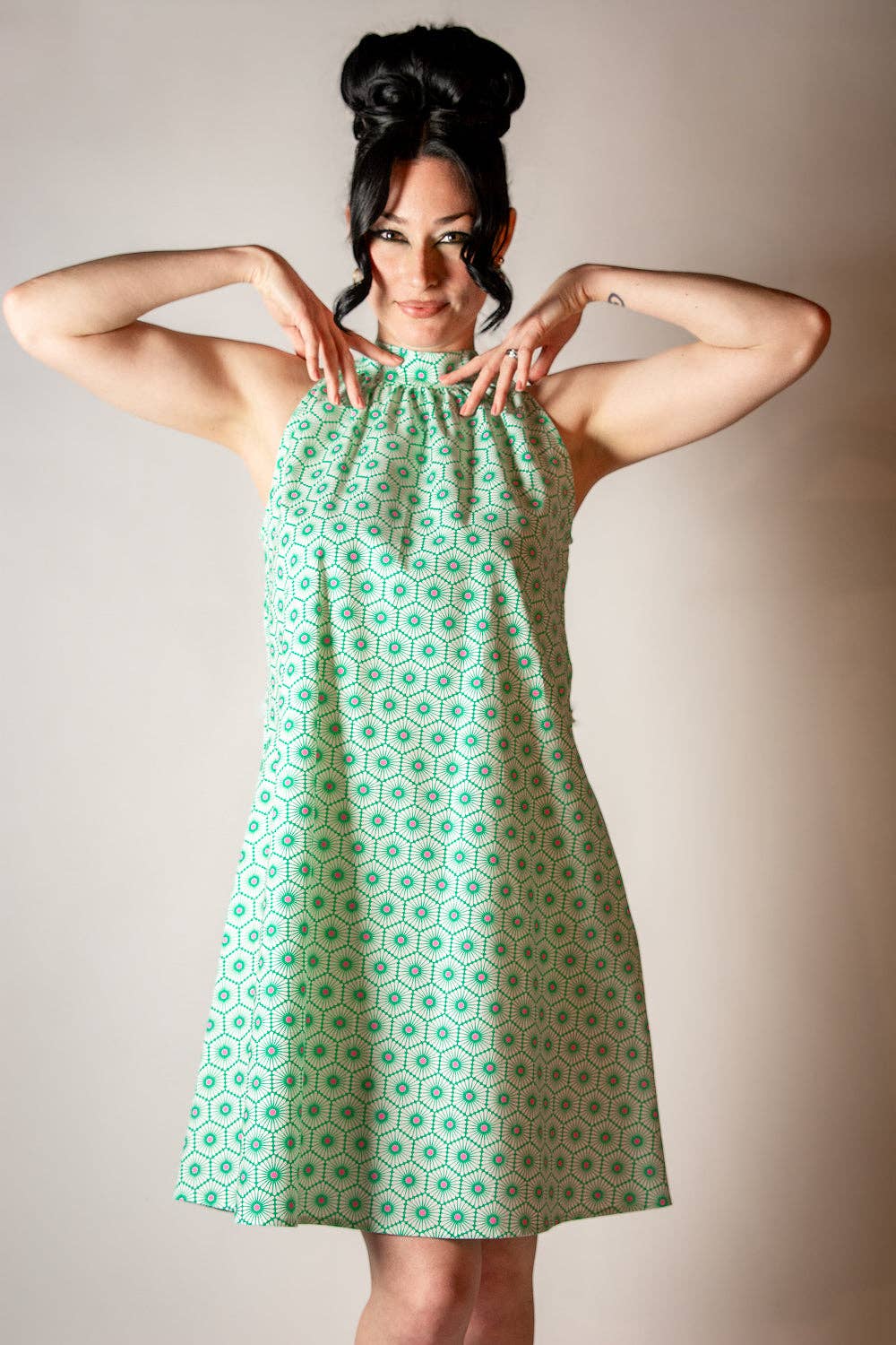 Heart of Haute - Wholesale Dress - Women's - Jane Dress - Deco Flower Tile