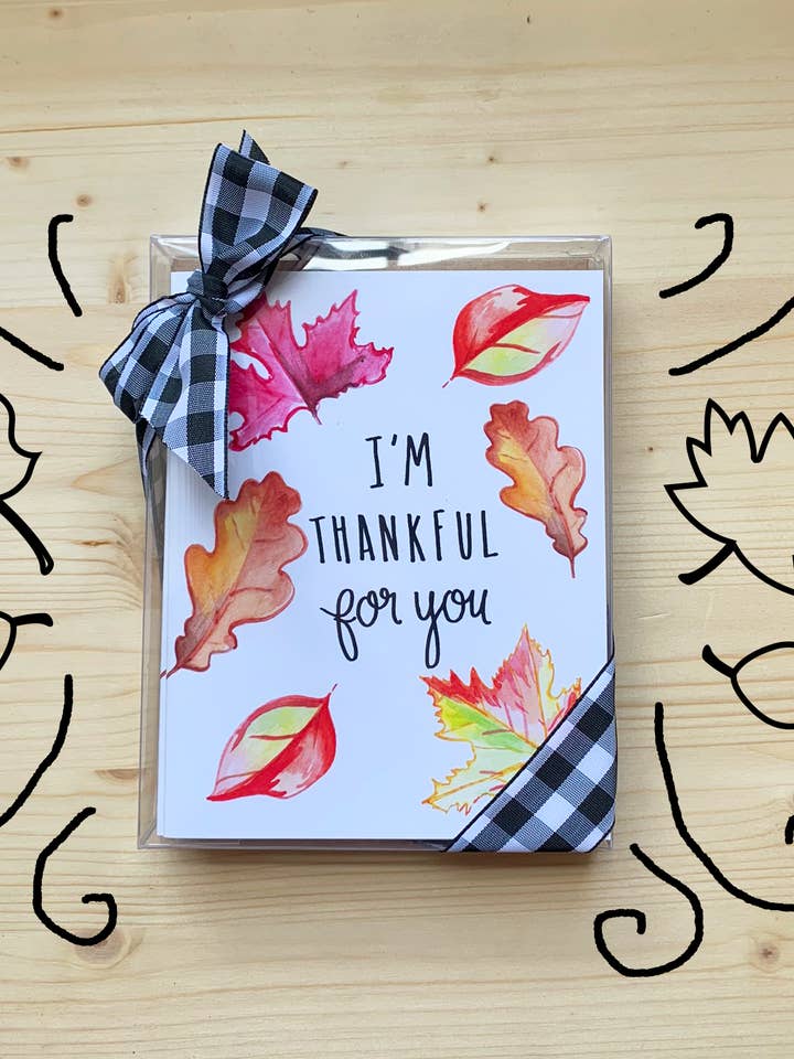 Juego de tarjetas de Acción de Gracias Gracias para venta al por mayor de Slow Poke Press