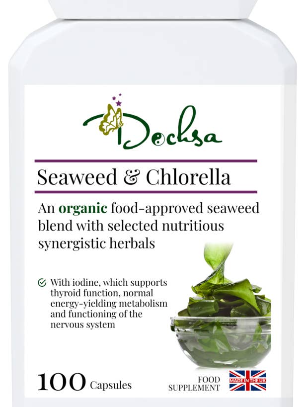 Seaweed & Chlorella 100 capsules - Cognitive & Thyroid for wholesale by Dochsa Ltd