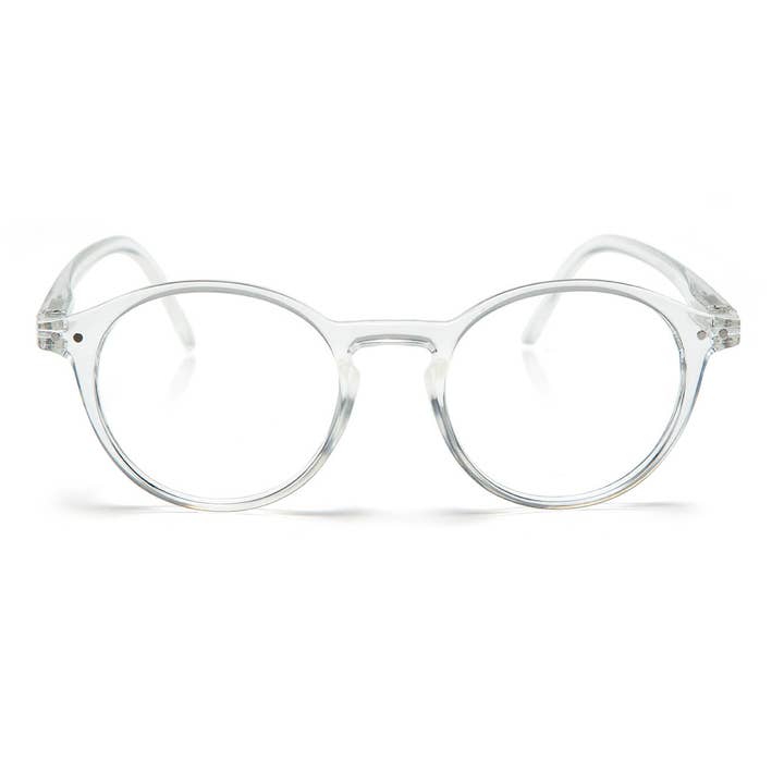 Gafas de lectura Faust//Crystal Clear para venta al por mayor de Looplabb Reading Glasses