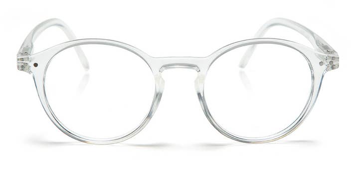 Occhiali da lettura Faust//Crystal Clear per la vendita all'ingrosso da parte di Looplabb Reading Glasses
