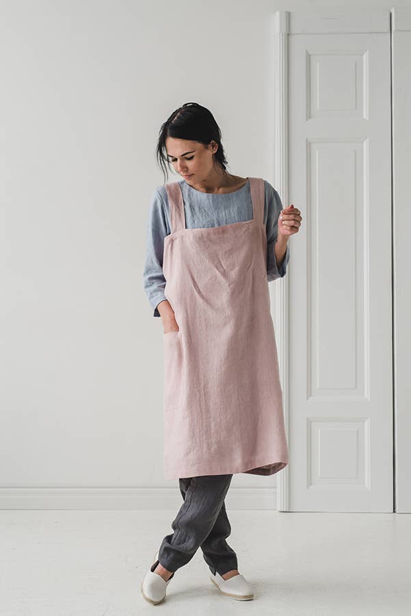 Epic Linen - Wholesale Apron - Linen Japanese Style Apron in Various Colors2