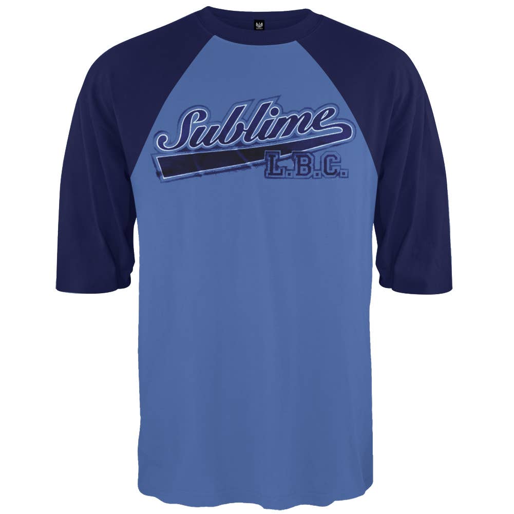 Official Store - Wholesale Screen Printed T-Shirt - Men's - Sublime - LBC Logo Men's Raglan Tee0