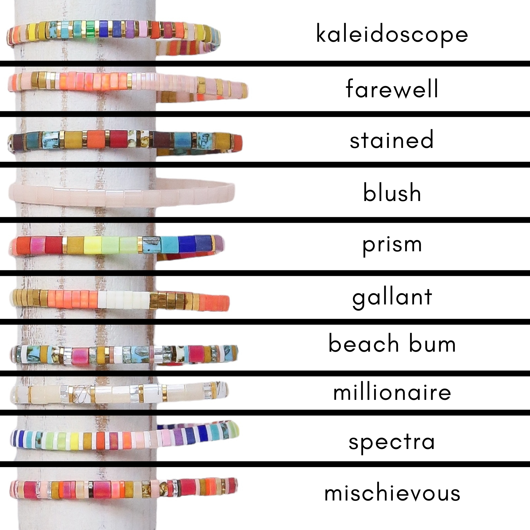 Mack & Rex - Wholesale Beaded Bracelet - COLOR POP - Tila Bead Bracelets11