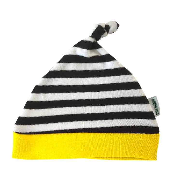Bonnet Lazy Baby Noir/Jaune pour la vente par Lazy Baby®