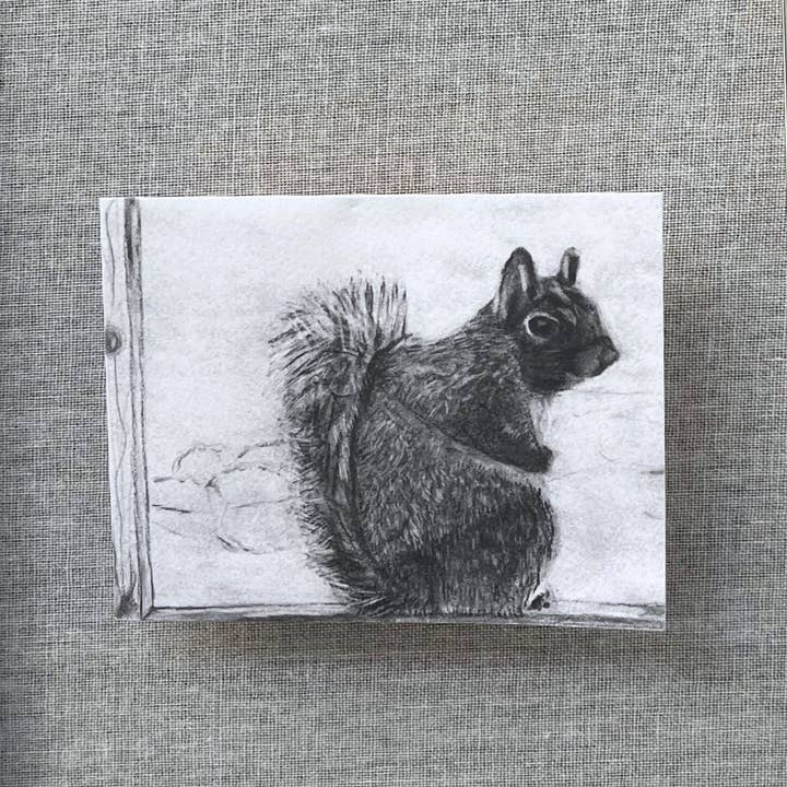 Squirrel Card for wholesale by Emer McCourt Animal Art