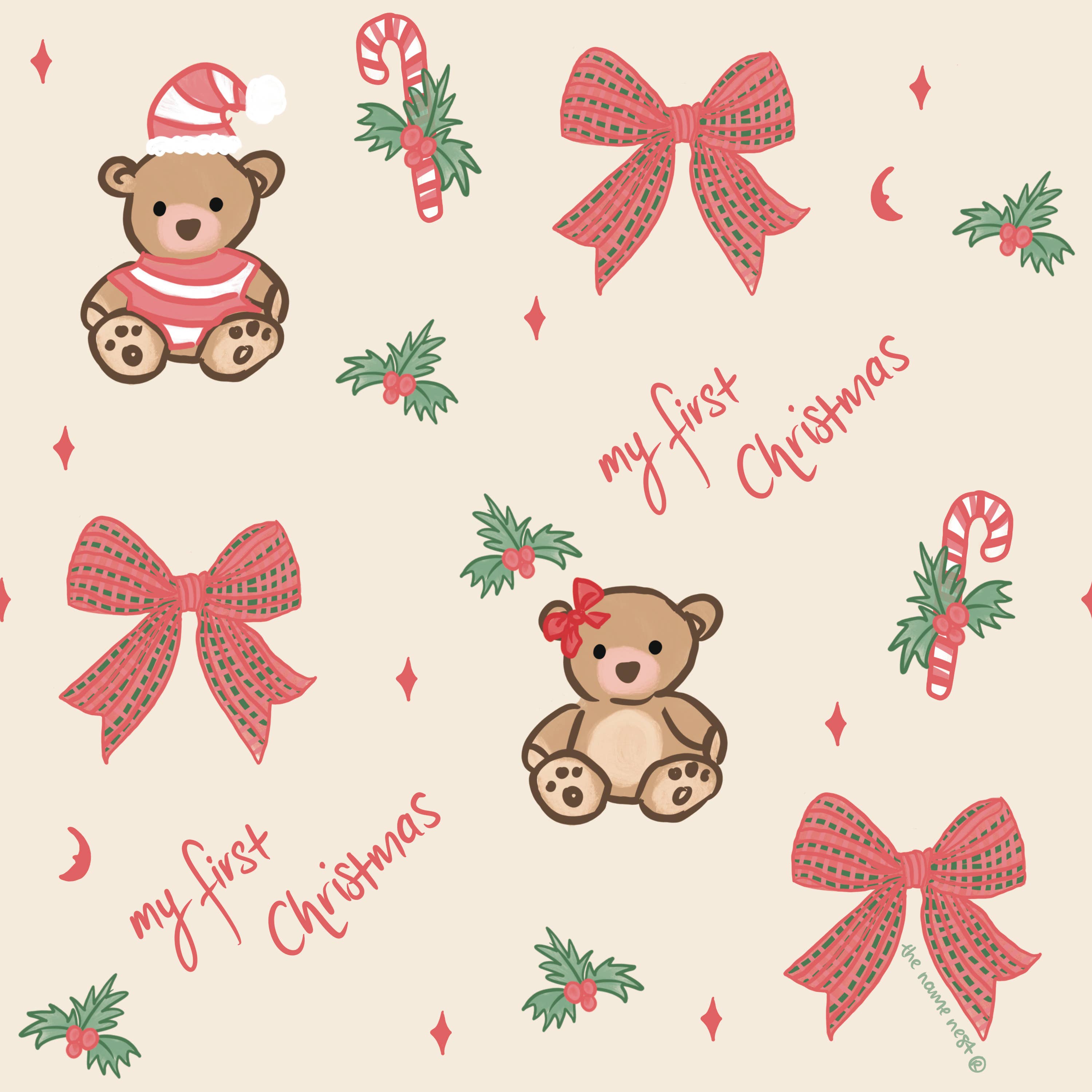 the name nest - Wholesale Swaddle - Baby - My first Christmas - baby swaddle wrap5