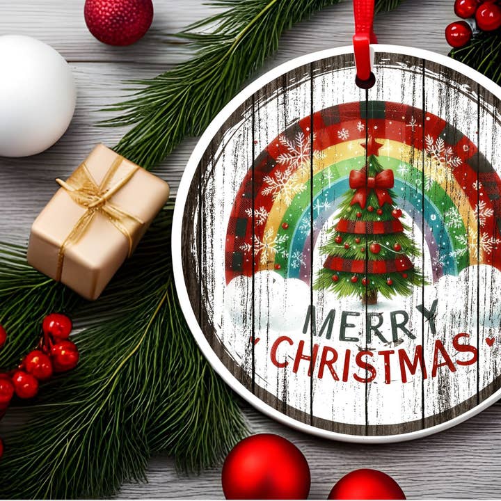 Ceramic Christmas Tree Ornament for wholesale by Stencil Art Canada