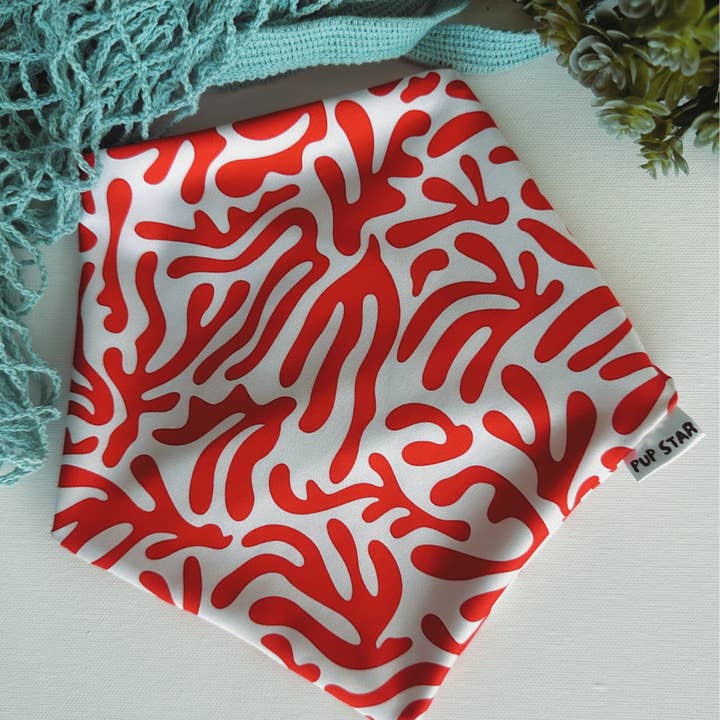 CORAL DOG BANDANA *Limited Edition* for wholesale by Pup Star
