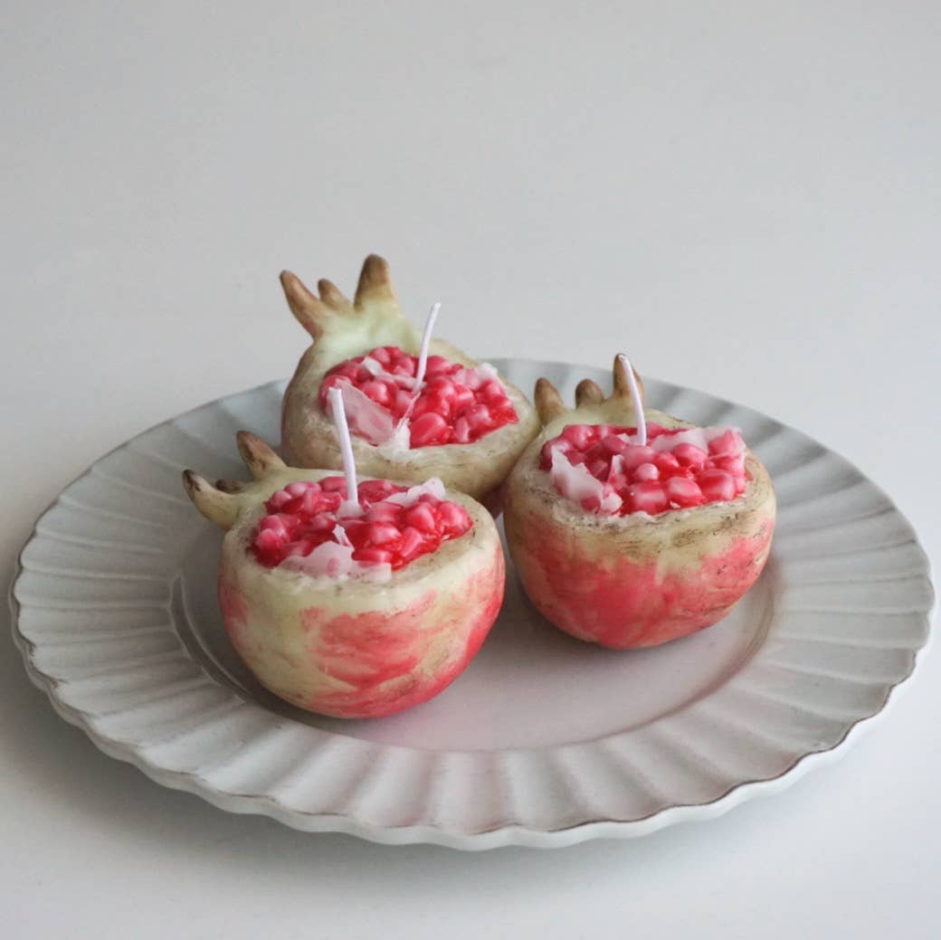 House of Shokunin - Wholesale Novelty Candle - handcrafted Pomegranate candle handmade home decor candle13