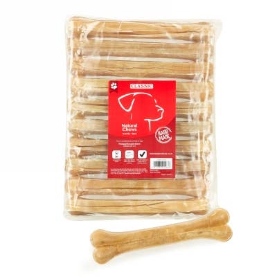 Pressed Knuckle Bone215mm CASE of 10 for wholesale by Classic Pet Products