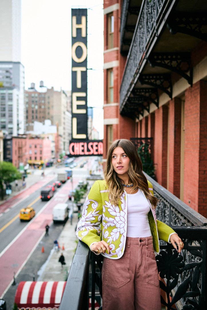 Brooks Avenue - Wholesale Jacket - Women's - Mimi Quilted Jacket - Pear Trapunto2