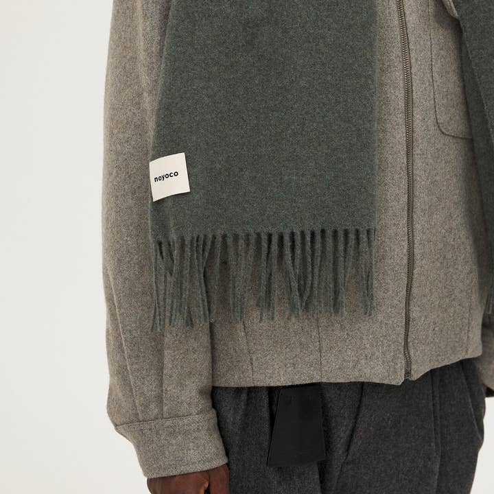 NOYOCO - Wholesale Scarf - Unisex - Unisex Scarf Odda Green2