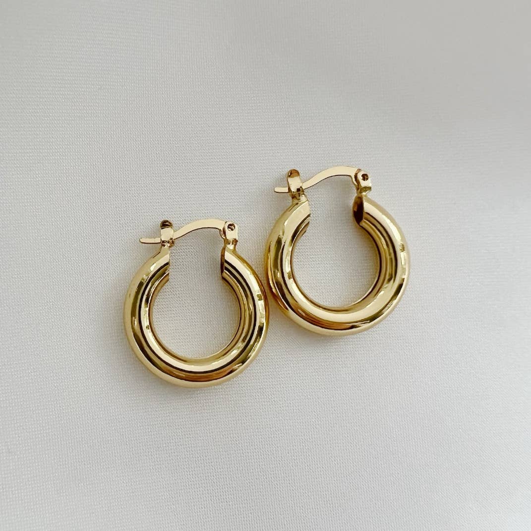 True by Kristy Jewelry - Wholesale Hoop Earrings - Erin Gold Filled Hoops Earrings0