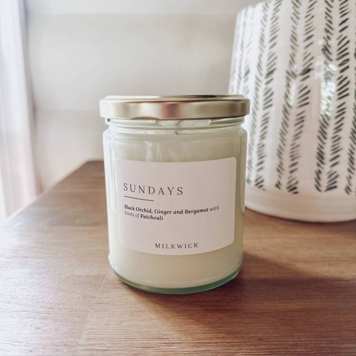 M I L K W I C K - Wholesale Jar/filled candle - Sundays2