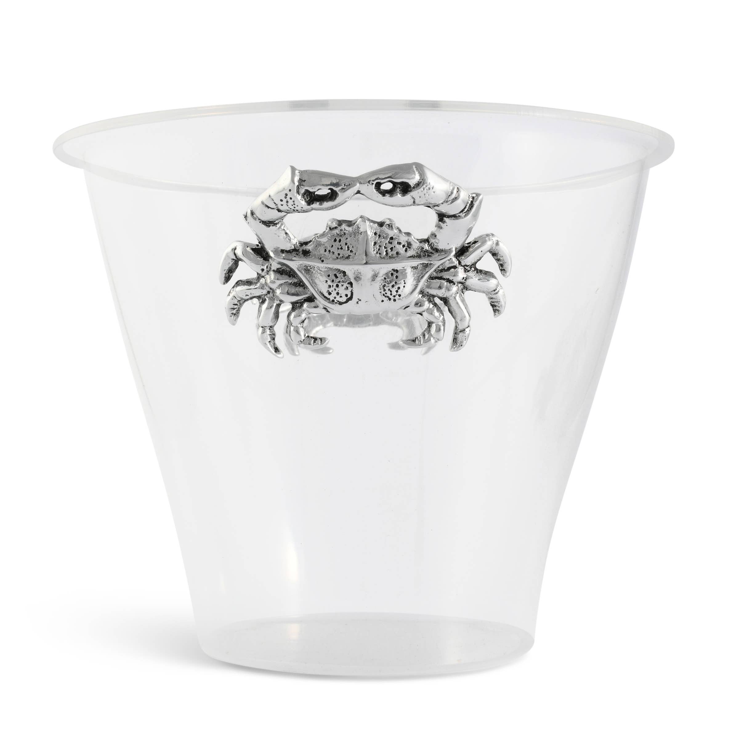Arthur Court – wholesale Ice bucket – Crab Handle Acrylic Ice Bucket1