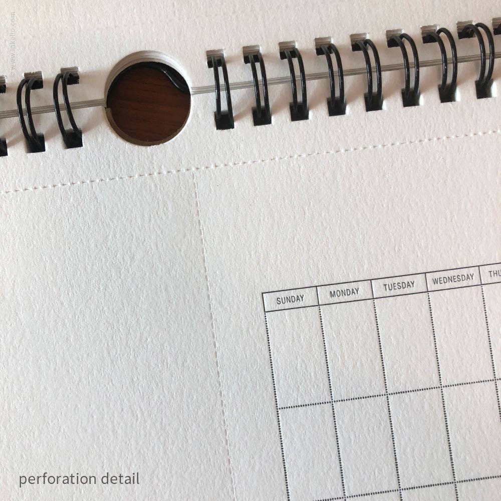 Inkello Letterpress - Wholesale Calendar - Draw-Your-Own Monthly Hanging Calendar (#452)6