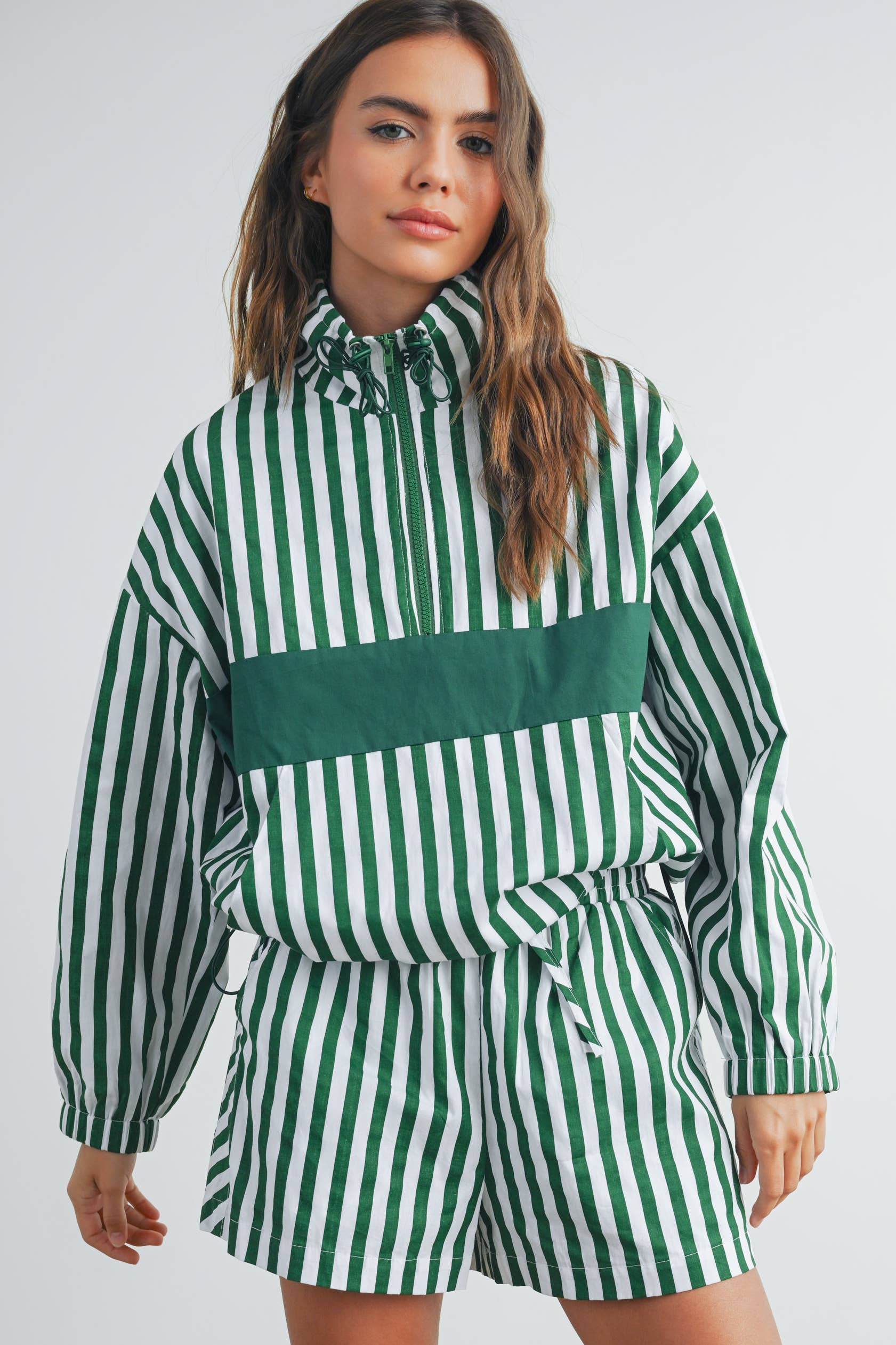 BUTTERMELON - Wholesale Sweatshirt - Women's - Drawstring Turtleneck Jacket - BMT753328