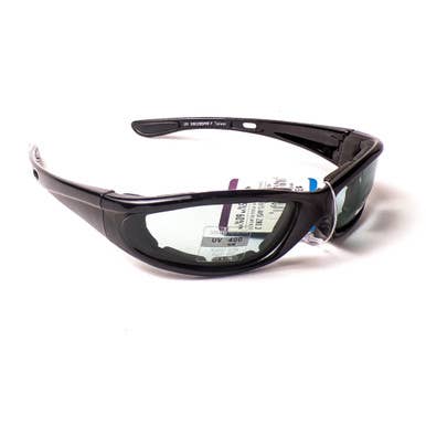 Sort polstrede fotokromiske bikersolbriller - 3-pakke for engroshandel hos Mid America