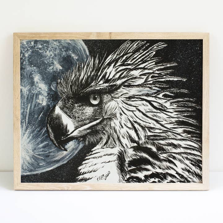 Filippinsk örn och månkonsttryck för wholesale av MeerCatArt