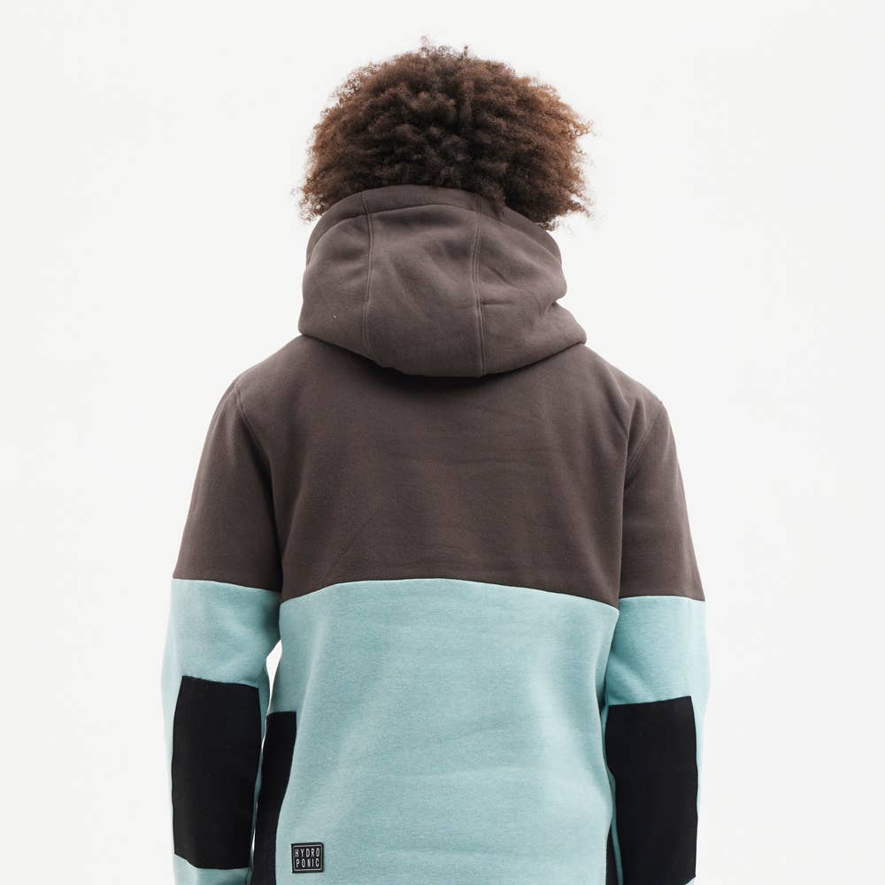 Hydroponic - Wholesale Hoodie - Men's - Dh Globe 02- Charcoal/Heather Acqua6