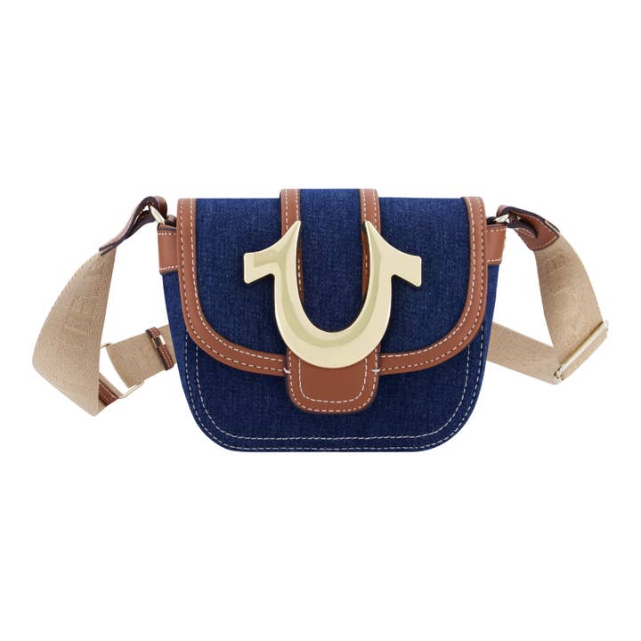 True Religion - Wholesale Crossbody Bag - Women's - True Religion Mini Flap Denim Crossbody
